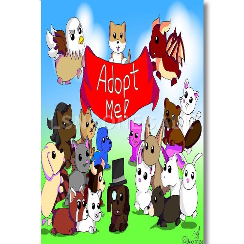 Roblox Wallpaper Adopt Me Custom Poster Print Wall Decor