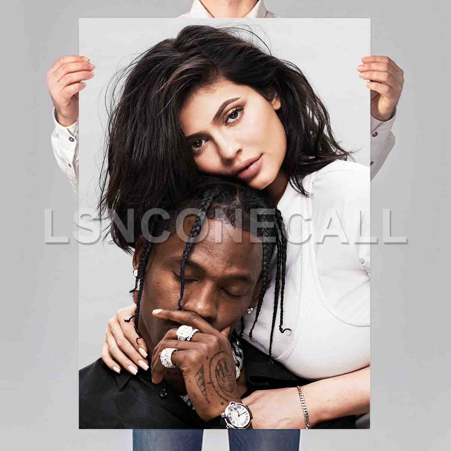 Kylie Jenner and Travis Scott Poster Print Art Wall Decor lsnconecall