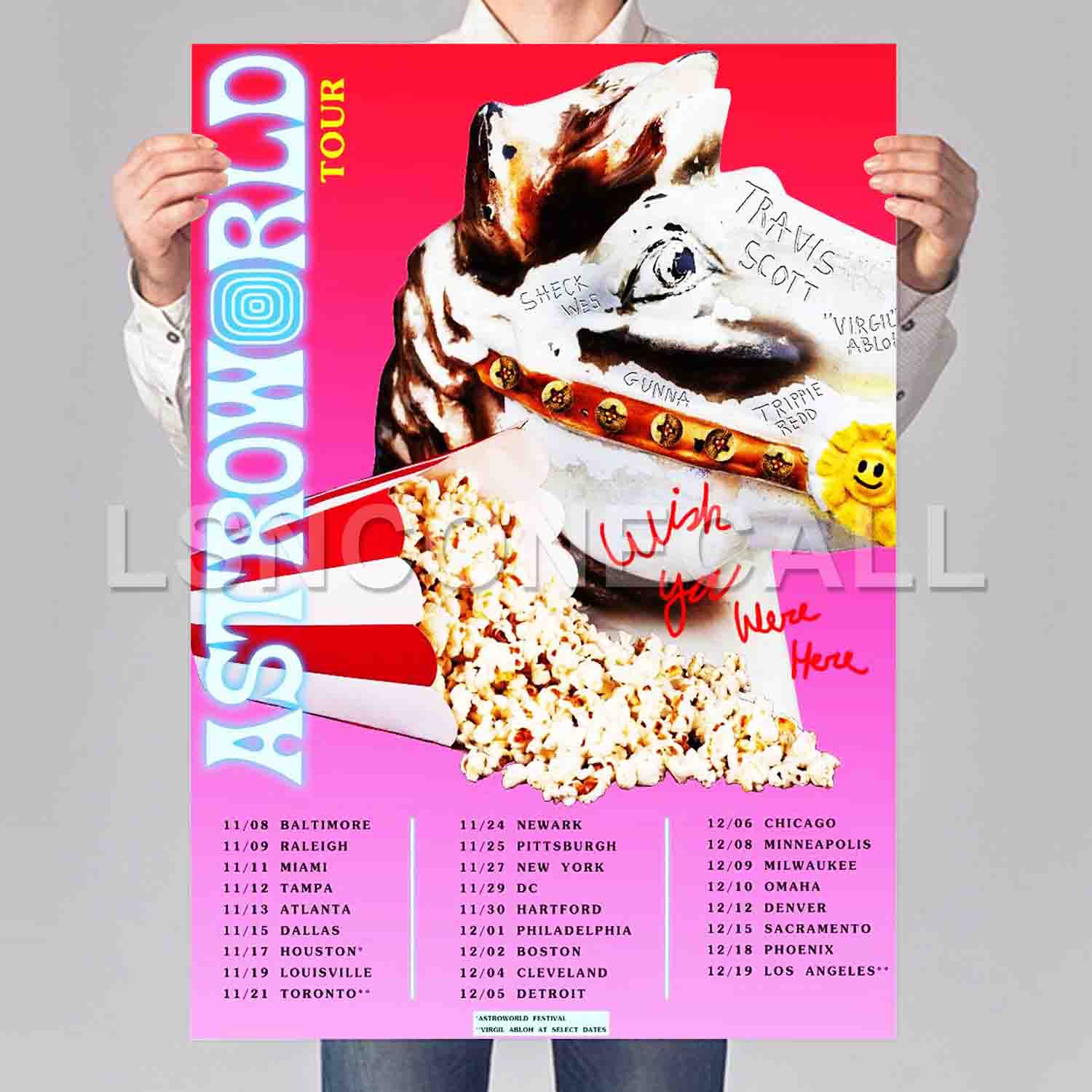 TRAVIS SCOTT ASTROWORLD Poster Print Art Wall Decor ...