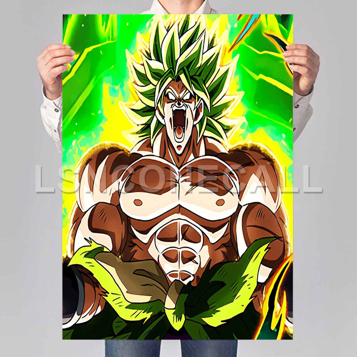 Broly Dragon Ball Super Poster Print Art Wall Decor Replacement