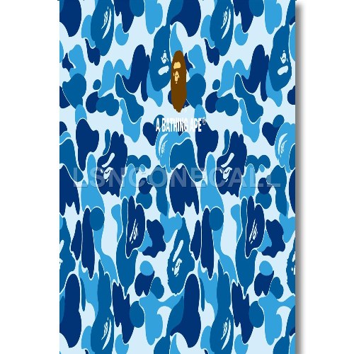 Blue Camo Supreme Wallpaper Custom Poster Print Wall Decor