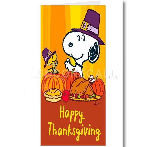 Happy Thanksgiving Snoopy Wallpaper Custom Poster Print Wall Decor